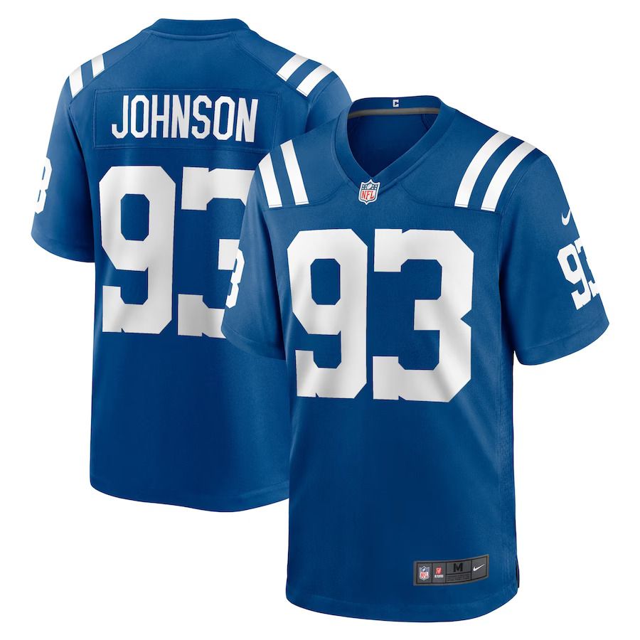 Men Indianapolis Colts #93 Eric Johnson Nike Royal Player Game NFL Jersey->indianapolis colts->NFL Jersey